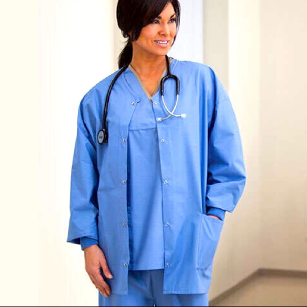 Ceil Blue Scrub Jacket